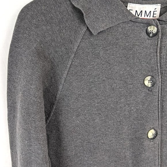 VINTAGE 1990s Grey Stretch Dress Size S/M - Picture 3 of 4